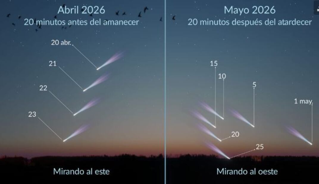 A esta hora podrá verse desde el hemisferio norte. Foto: Star Walk