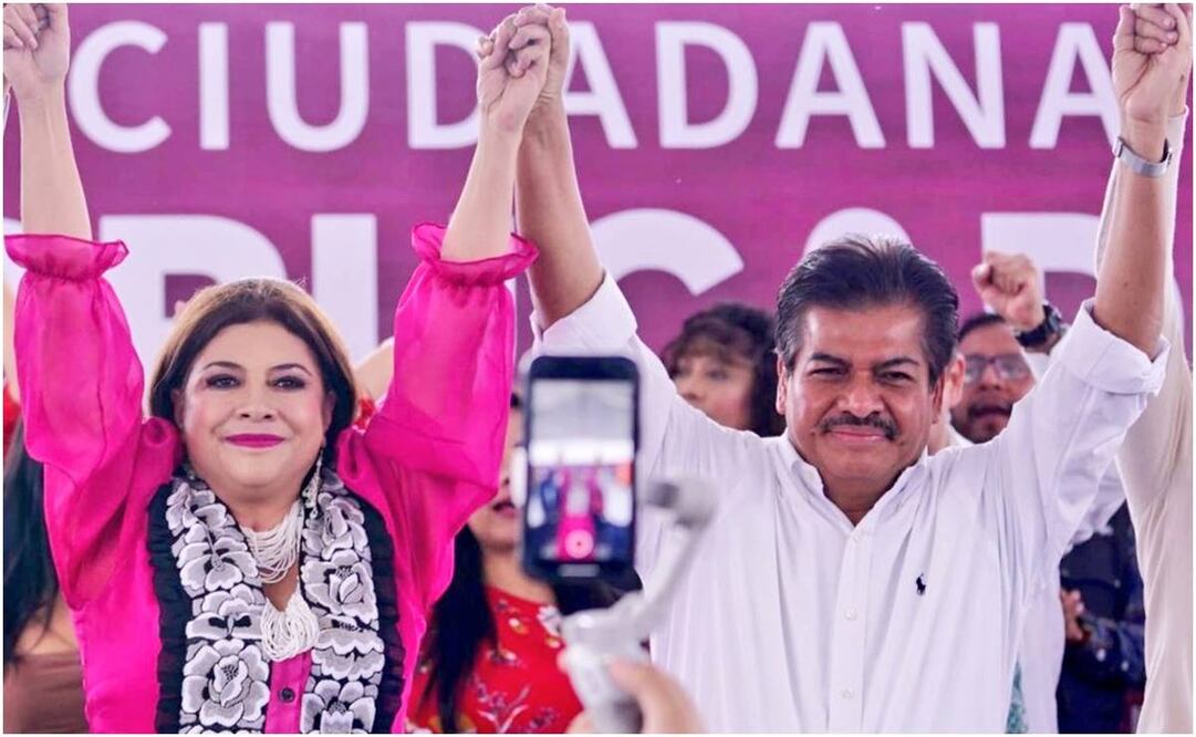 Clara Brugada y Francisco Chíguil. Foto: @ClaraBrugadaM