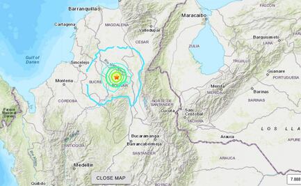 Sismo de magnitud 5.7 sacude el norte de Colombia