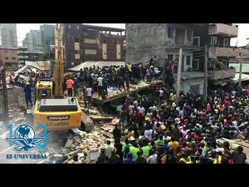 Se derrumba escuela primaria en Nigeria; hay más de 100 niños atrapados