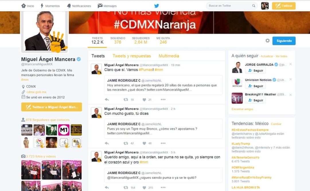 Apuestan Mancera y "El Bronco" por juegos Pumas-Tigres