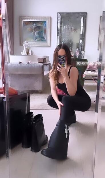 Belinda impone tendencia con las botas altas más hot de la temporada