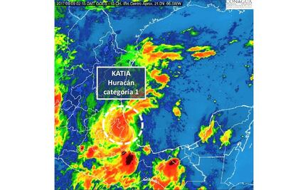 Se degrada "Katia" a huracán 1