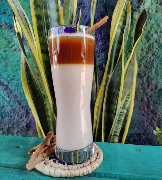 Horchata de amaranto con expreso, de Raíces Centro Cultural. Foto: cortesía