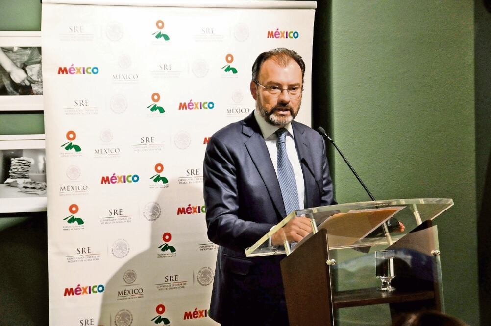 Luis Videgaray, titular de la Secretaría de Relaciones Exteriores, entregó la primera acta de nacimiento expedida por un consulado a una connacional que emigró desde pequeña a Estados Unidos. (ESPECIAL)