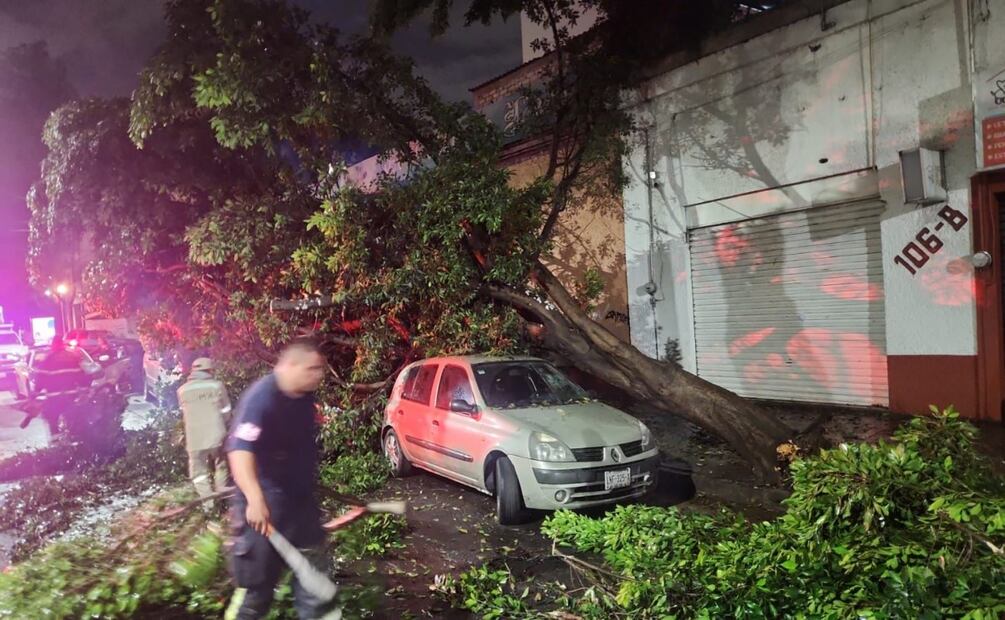 Brigada Tormenta atendió 10 incidentes por lluvias en la alcaldía Cuauhtémoc; continúan operativos de desazolve en la demarcación. Foto: Especial