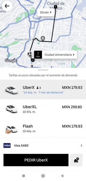 Las apps de taxi privado que cobran más por sus tarifas dinámicas