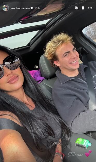 Mariela Sánchez y Cristian Castro. Foto: Instagram oficial.