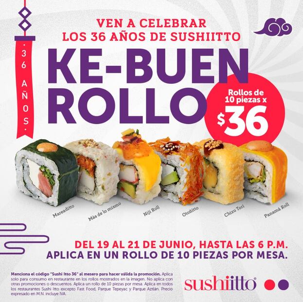 Sushi Itto lanza promoción especial de 6 rollos a 36 pesos: ¿cómo aplica?
Foto: Captura de pantalla