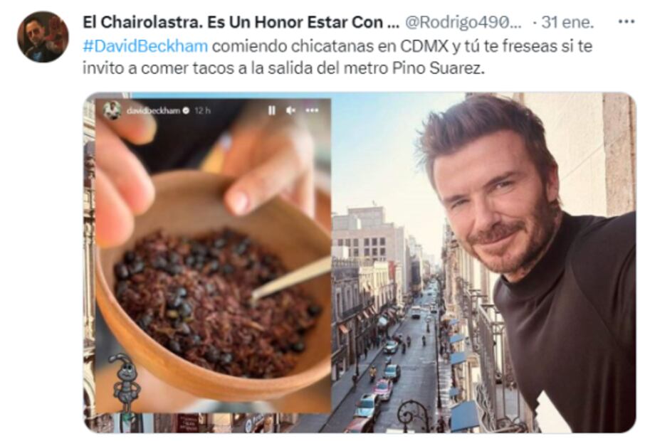 David Beckham es víctima de los memes por su visita a la CDMX
