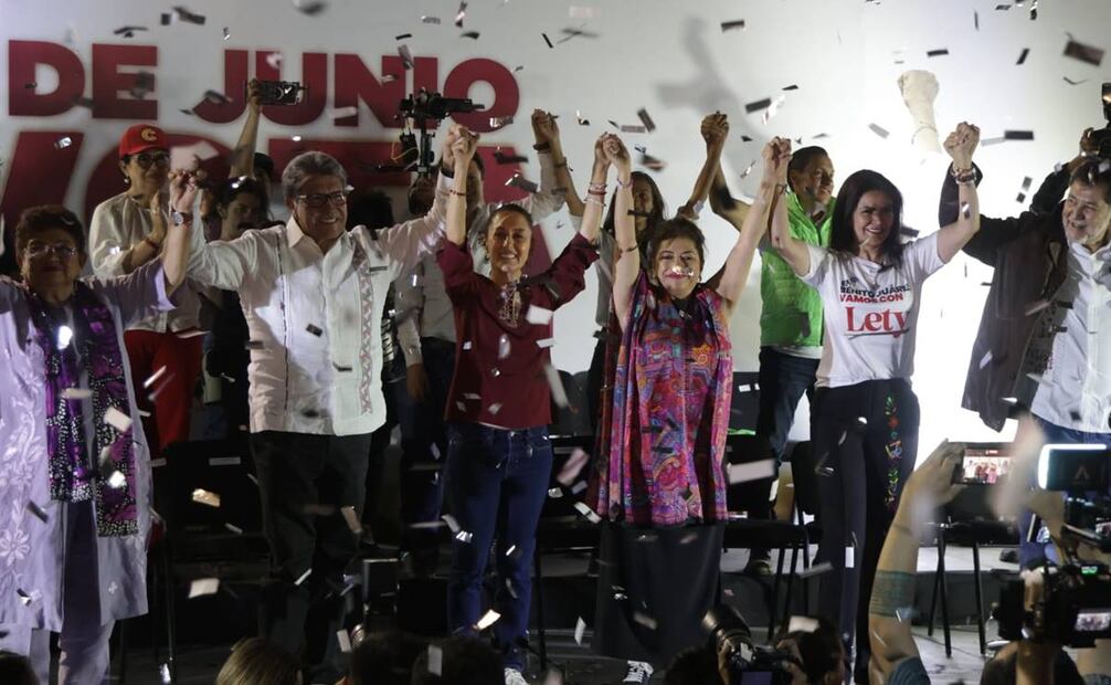 Clara Brugada enfatizó que recobrarán la demarcación Benito Juárez, “para que deje de ser la cuarta alcaldía con más inseguridad”. Foto: Carlos Mejia - EL UNIVERSAL