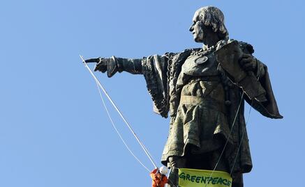 ¿Cuál es la ciudad con dos estatuas de Cristobal Colón?