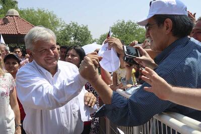 No me voy a enganchar en debates, responde AMLO a Meade