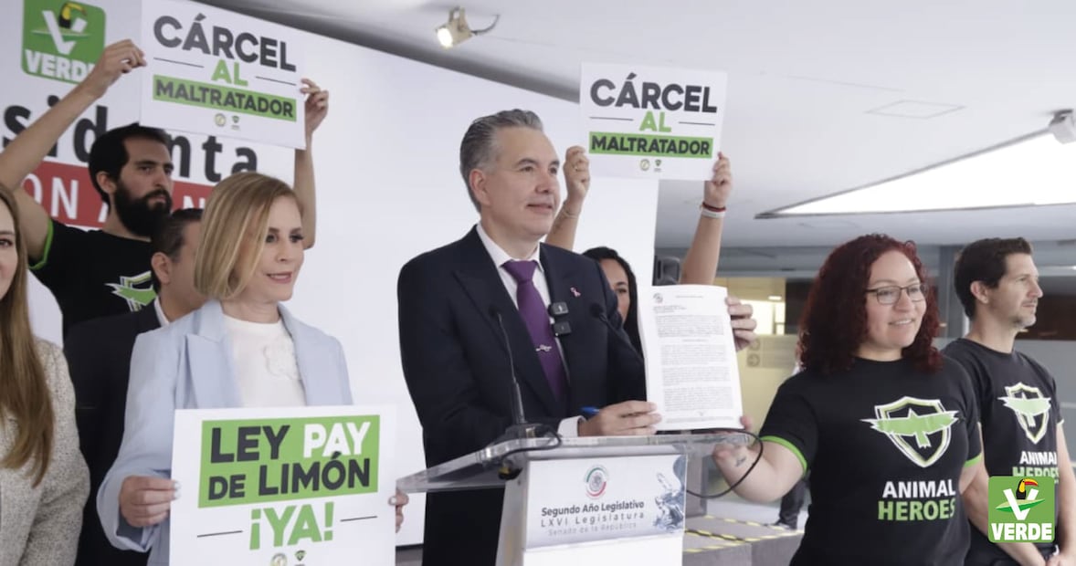 Presentación de la iniciativa "Ley Pay de Limón". Foto: PVEM
