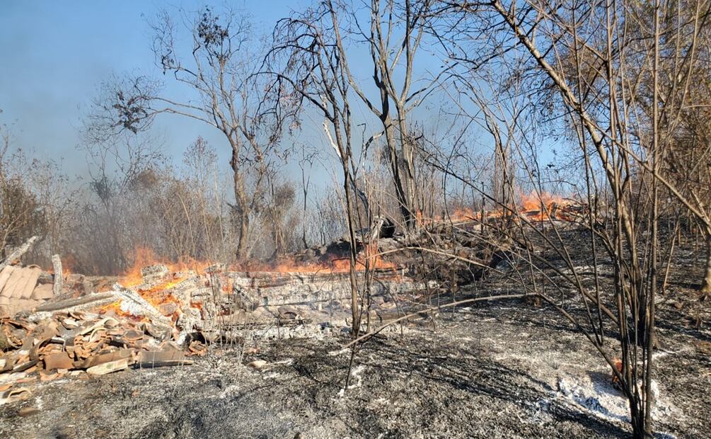 Incendio en Oaxaca. Foto: Especial