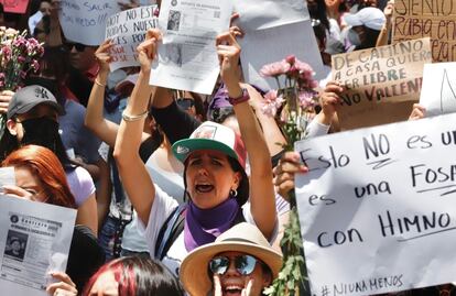 Marchan en CDMX para exigir justicia por caso de Debanhi Escobar 