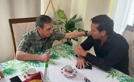 El actor Roberto Palazuelos comparte foto de reunión con Mario Villanueva, exgobernador de Quintana Roo