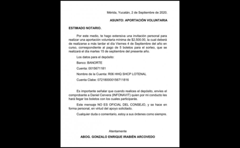 Piden a notarios de Yucatán comprar boletos para rifa del avión presidencial