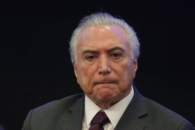 Fiscalía de Brasil denuncia a Temer por obstrucción y asociación ilícita