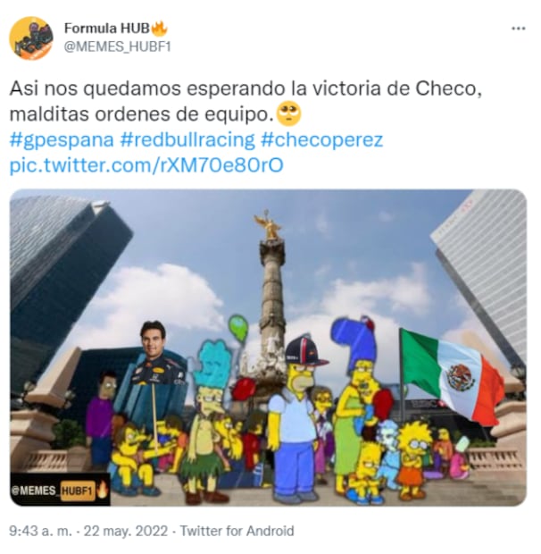 Los memes que dejó la decisión de Red Bull de dejar segundo a Checo Pérez  