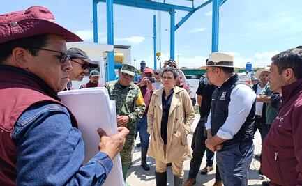 Titular de la Segob supervisa obras en Chalco para mitigar futuras inundaciones tras severa contingencia
