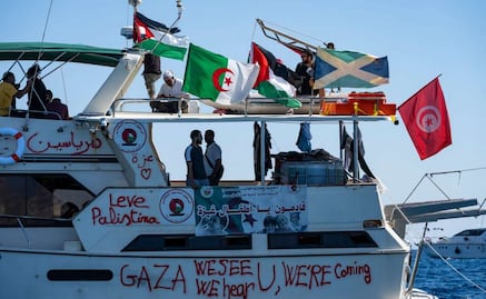 Flotilla rumbo a Gaza avista una decena de naves acercándose; se alista para posible intervención israelí