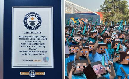 CDMX rompe Récord Guinness con Minecraft; juntan la mayor cantidad de personas disfrazadas de "Steve"