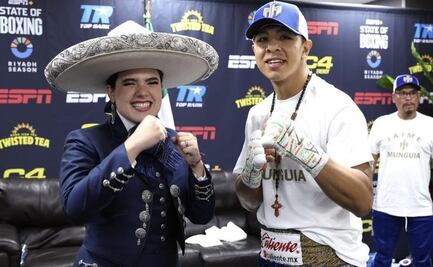 Nieta de Vicente Fernández cobra revancha y se luce en la pelea de Jaime Munguía