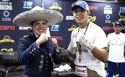 Nieta de Vicente Fernández cobra revancha y se luce en la pelea de Jaime Munguía