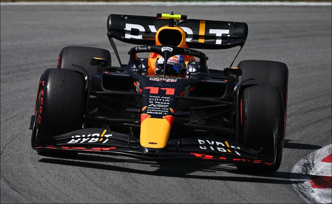 MAX VERSTAPPEN Y CHECO PÉREZ HICIERON EL 1-2 EN EL GP DE ESPAÑA - FOTO: AFP
