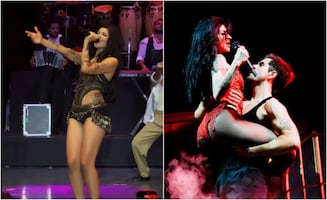 Cazzu señala a su bailarín, en pleno concierto, para decirle a sus fans: "es mío"
