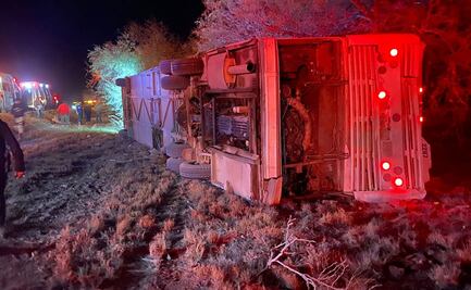 Mueren 6 personas en accidente de autobús en la carretera Matehuala-Saltillo
