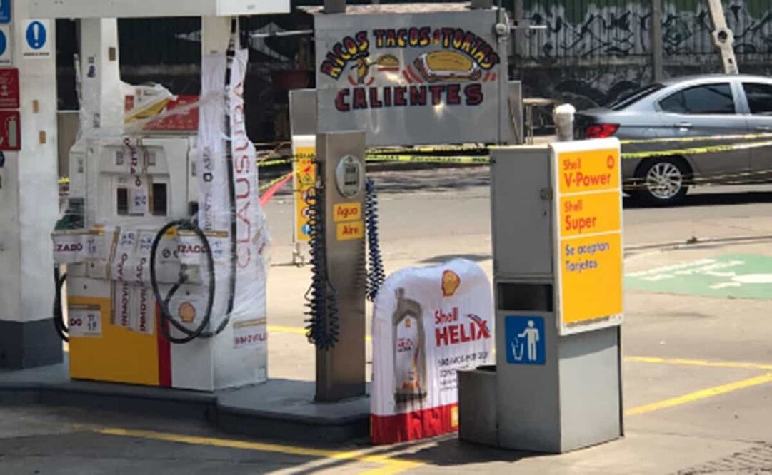 La estación fue inmovilizada con sellos de "clausurado" Foto: Rebeca Jiménez/ EL UNIVERSAL