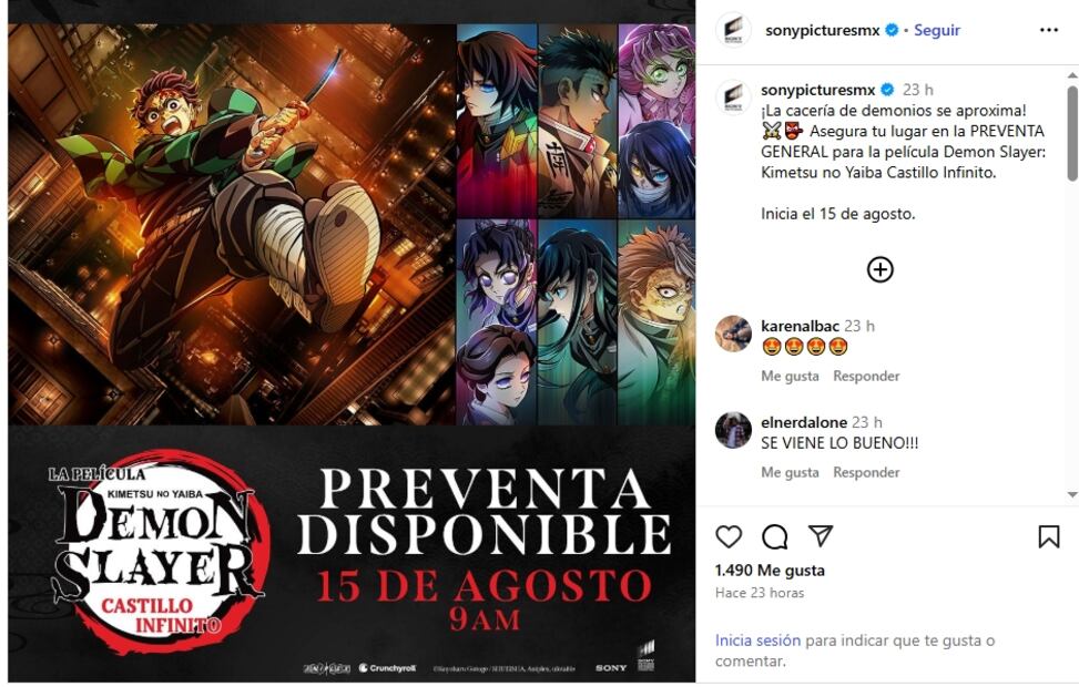 Demon Slayer: El Castillo Infinito; ¿de qué trata la película que está causando furor en redes?. Anunció preventa
