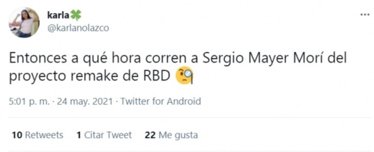 Fans piden que saquen a Sergio Mayer Mori del remake de "Rebelde"