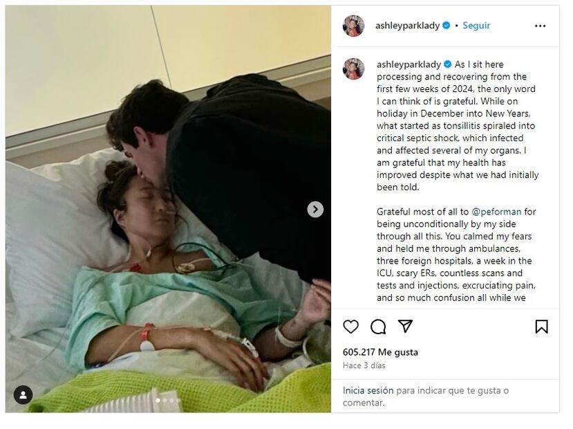 Ashley Park vía Instagram: Foto: Captura de pantalla