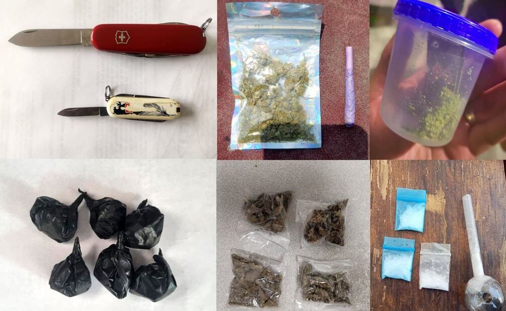 Ocho células policiales aseguraron a 15 personas, por la portación de diversas sustancias prohibidas. Foto: especial