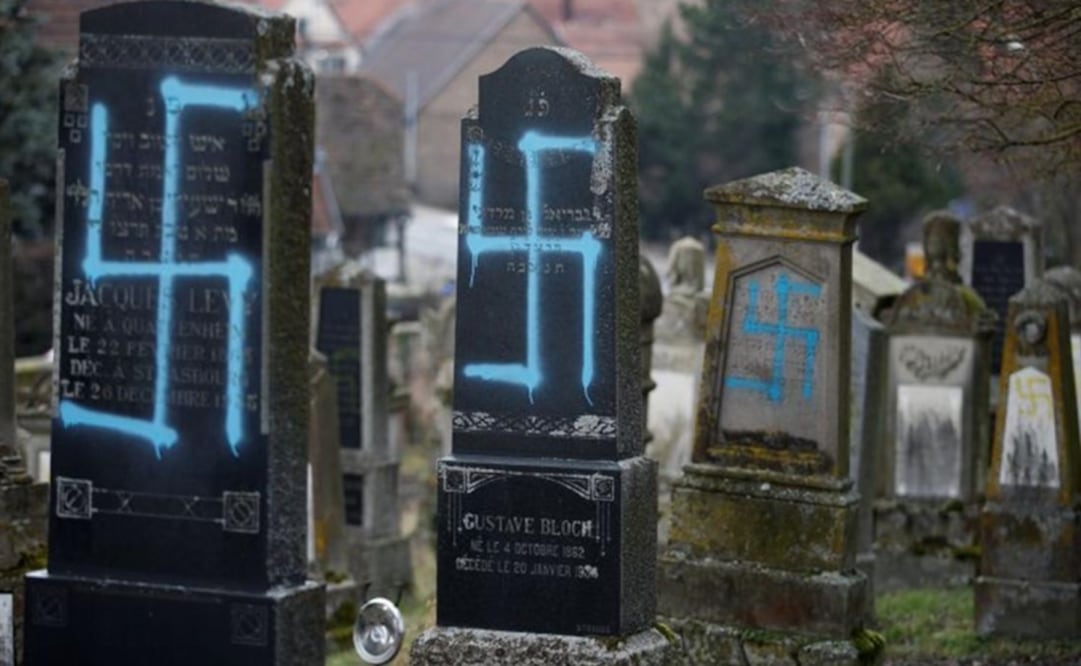 El número de actos antisemitas se dispararon un 74% en Francia en 2018, totalizando 541, frente a 311 en 2017. Foto: Reuters 