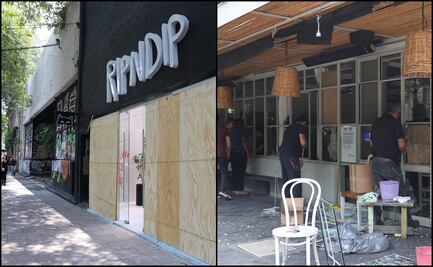 Tras protesta anti gentrificación, restaurantes vandalizados continúan cerrados; están en proceso de reparación de daños