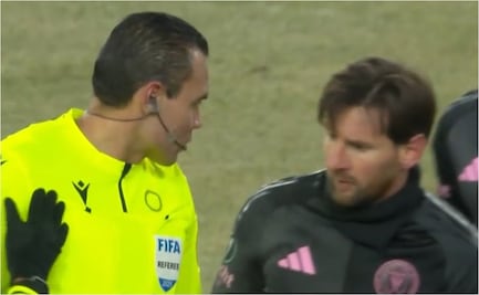 Marco Antonio 'Gato' Ortiz, árbitro mexicano le pide su camiseta a Lionel Messi; así reaccionó la estrella argentina