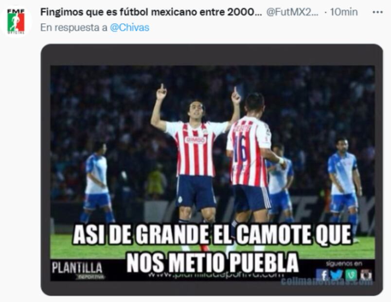 Los memes se burlan de Chivas y Luis Enrique Santander tras la victoria del Puebla