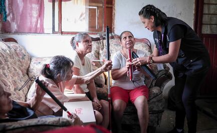 Cinco integrantes de la familia López sufren de discapacidad en un ejido de Tamaulipas; DIF Estatal les brinda atención integral