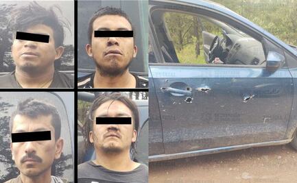 Robo de auto termina en ataque a balazos entre ladrones y policías en Edomex; hay 6 detenidos 