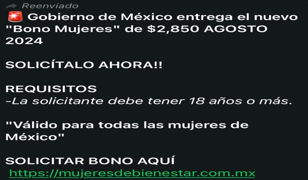 Imagen fraude. Foto: captura de pantalla