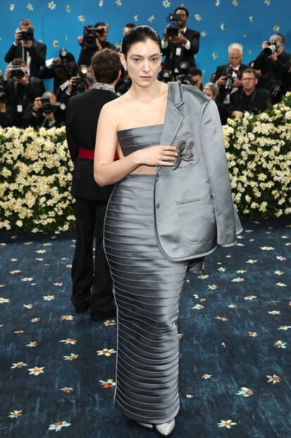 Lorde en la Met Gala 2025. Foto: AFP