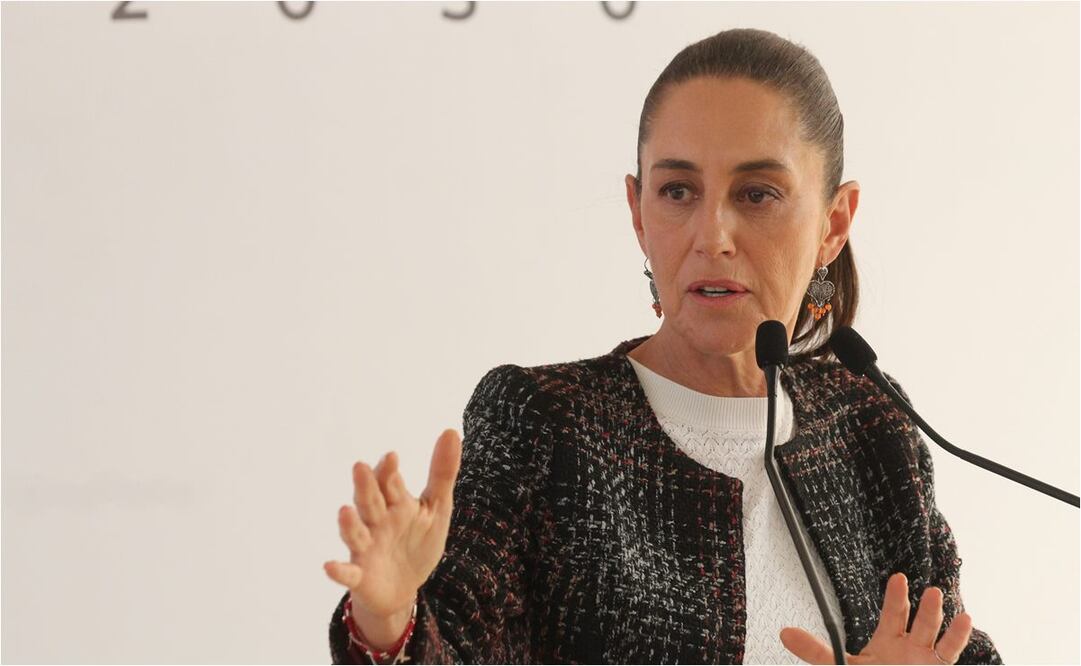 Claudia Sheinbaum, presidenta electa de México, se ha reunido con la Cámara de Comercio español. Foto: Francisco Rodríguez/EL UNIVERSAL