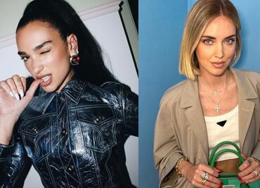 Dua Lipa y Chiara Ferragni imponen moda con leggings a la cadera