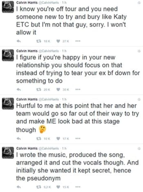 Calvin Harris se lanza contra Taylor Swift