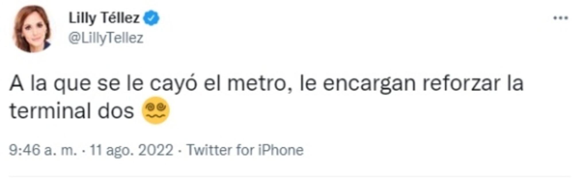 A la que se le cayó el Metro, le encargan reforzar la Terminal 2 del AICM, dice Lilly Téllez tras anuncio de AMLO