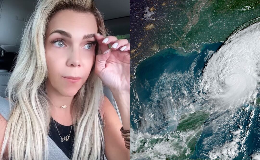 Gaby Crassus vivió los efectos del huracán "Milton".
Fotos: Instagram y AFP
